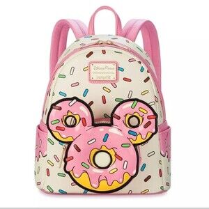 Loungefly Disney Mickey Mouse Eats Mickey Donut Mini Backpack - In Hand